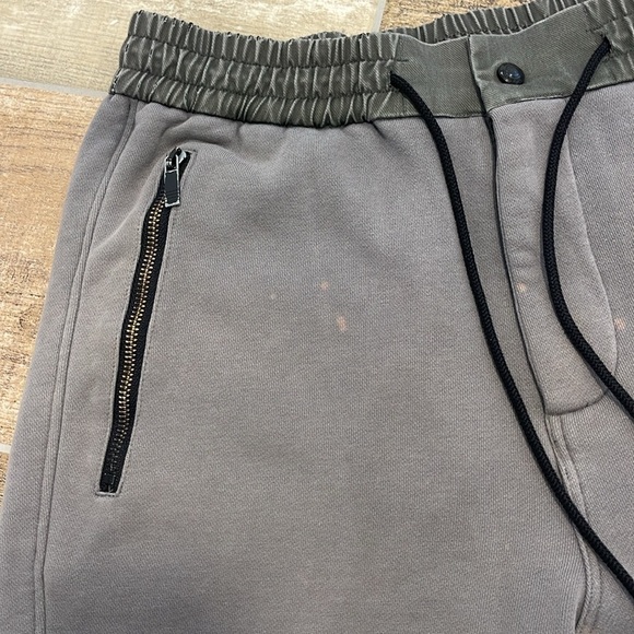 Thom Browne Gray Tapered Leg Sweatpants 4 Stripe Zip Pockets Mens S - Picture 3 of 14